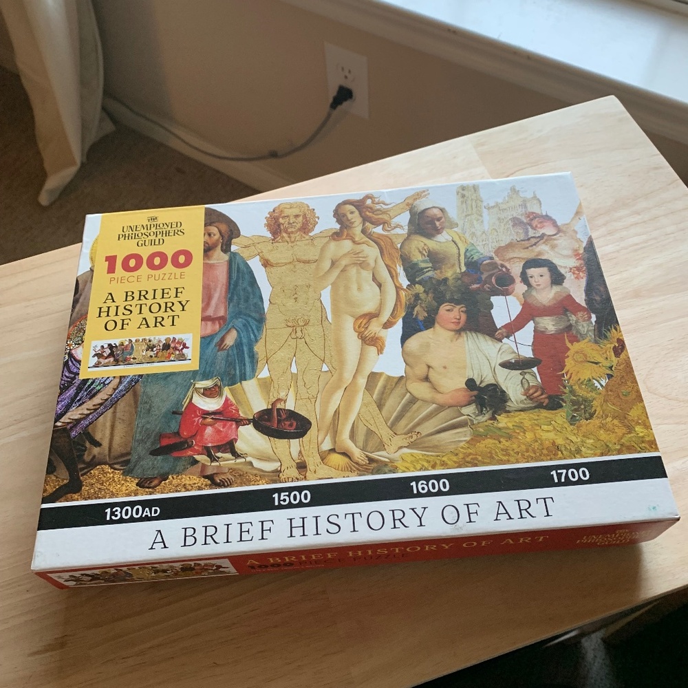 A Brief History of Art 1000-Piece Puzzle – Unemployed Philosophers Guild